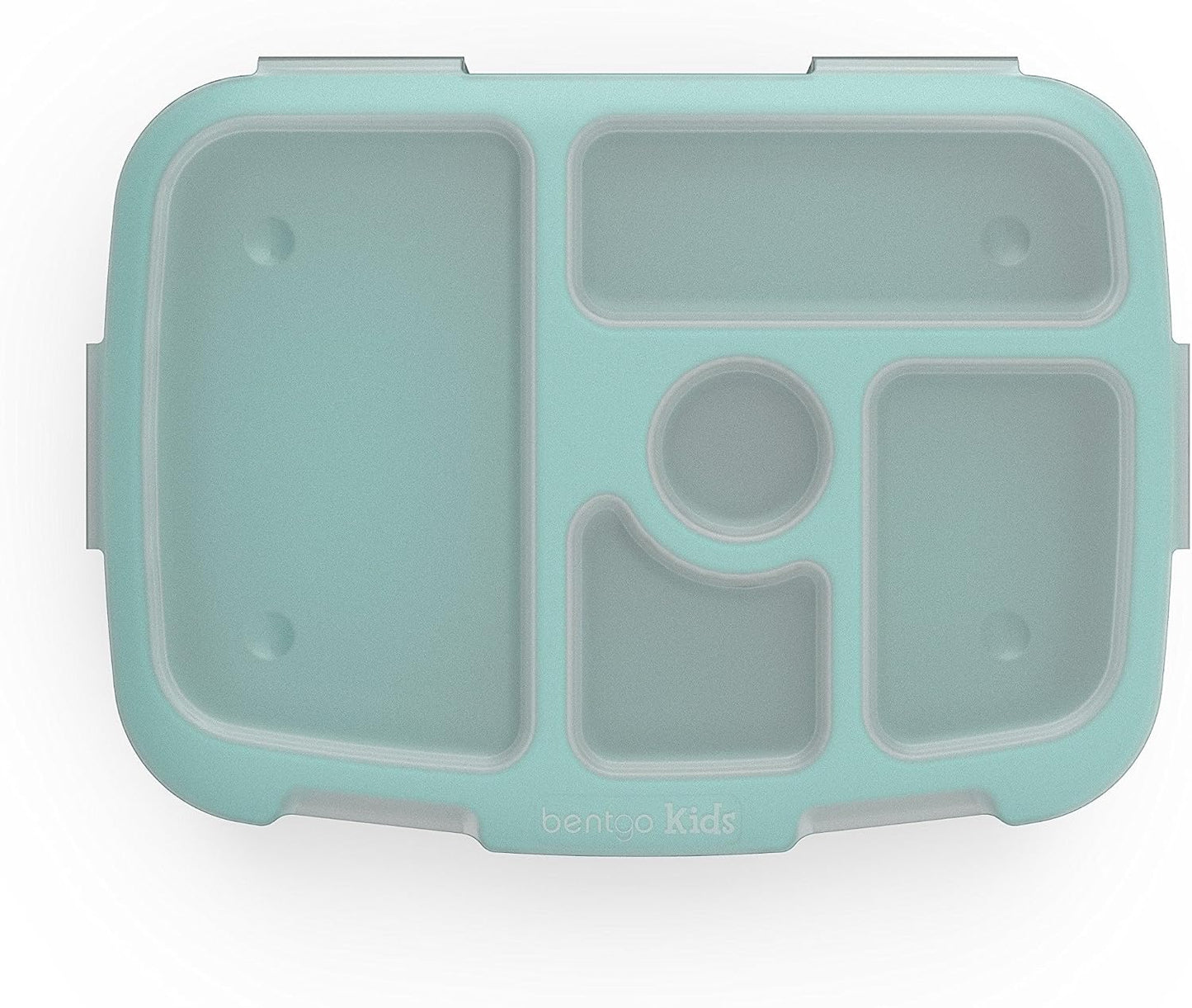 Bentgo Kids Brights Tray (Violet) with Transparent Cover - Reusable, BPA-Free, 5-Compartment Meal Prep Container with Built-In Portion Control for Healthy At-Home Meals and On-the-Go Lunches