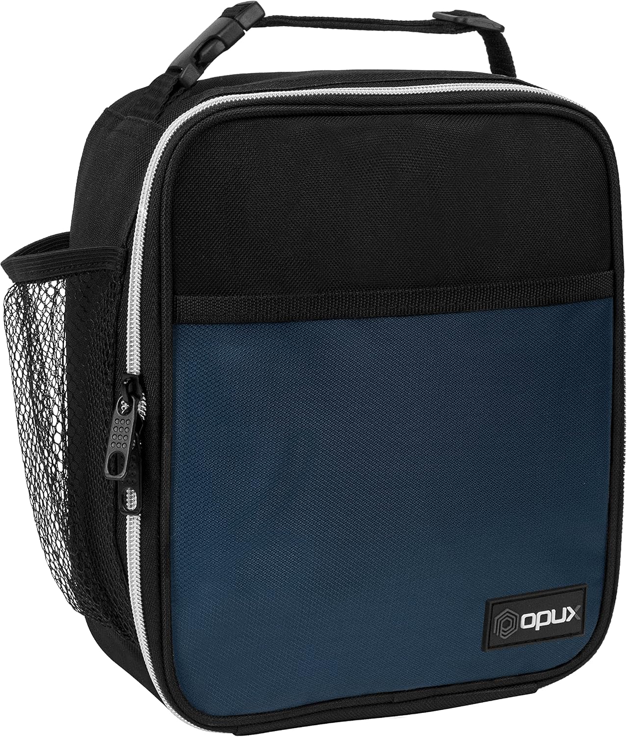 opux Premium Insulated Lunch Box, Soft School Lunch Bag for Kids Boys Girls, Leakproof Small Lunch Pail Men Women Work, Reusable Compact Cooler Tote Lunchbox for Office Adult, Black