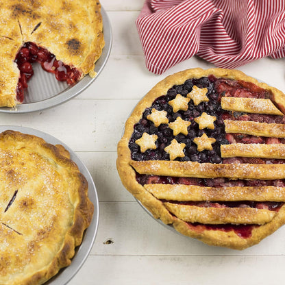 USA Pan Bakeware Aluminized Steel Commercial Pie Pan, Silver