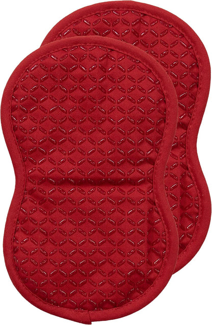 All-Clad Premium Pot Holder: Heat Resistant up to 500 Degrees - 100% Cotton, 10"x8" Hot Pad for Kitchen and Barbecue, 2-Pack, Indigo