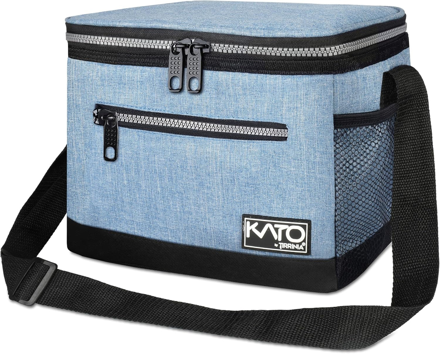 Tirrinia Insulated Lunch Box for Men/Women, Leakproof Lunch Bag for School Work, Large Lunch Tote Kids Boys Girls Student Back to School, Soft Cooler Office Picnic Beach Camping for Adults, Charcoal
