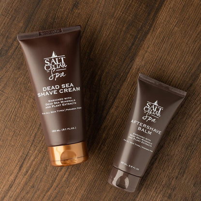 Salt Cellar Dead Sea Aftershave Balm – All-Natural Men’s After Shave with Botanical Extracts. Soothes Razor Burn, Hydrates Skin, and Absorbs Fast. Paraben-free. (Dead Sea Minerals)