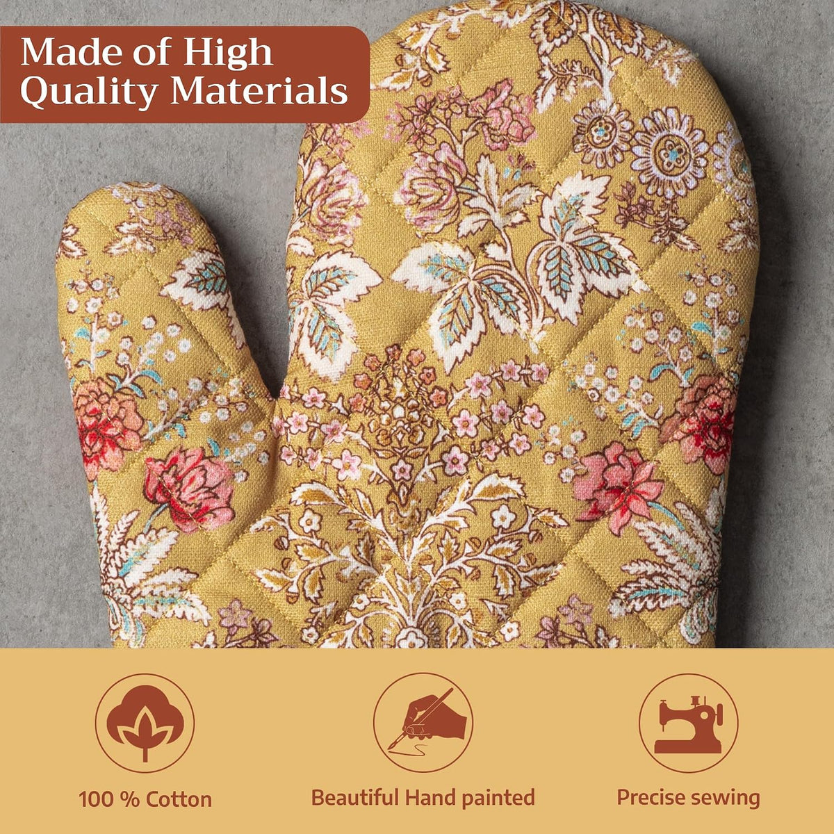 Maison d' Hermine Pot Holders 100% Cotton Potholders (8" x 8") - Colors A