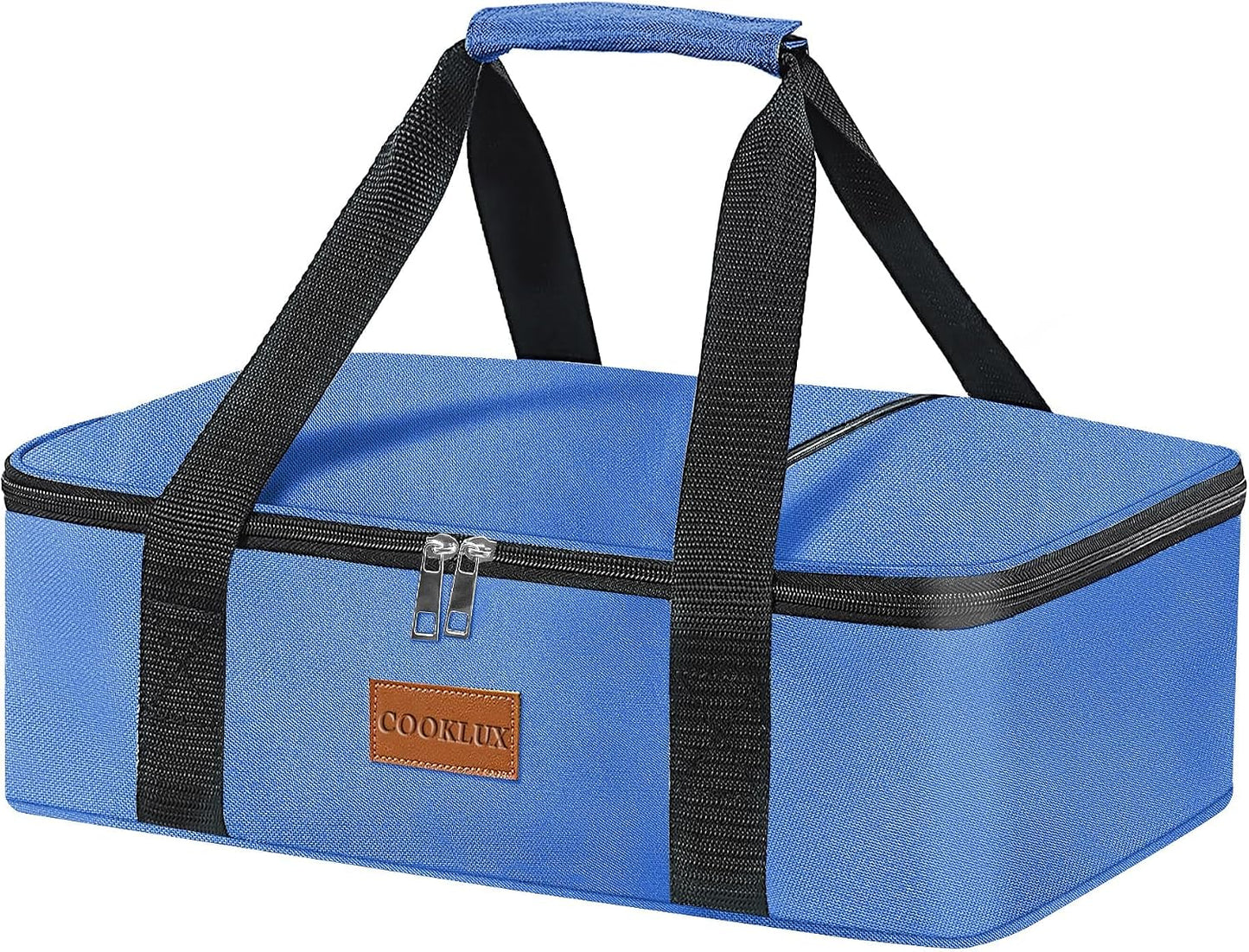 Insulated Casserole Carrier 9x13 Inch, Durable Nylon, Leak-Proof Casserole Dish Carrier, Casserole Carriers for Hot or Cold Food (Christmas)