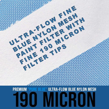 TCP Global - 190 Micron Filter Tips Ultra-Fine Paint Strainer