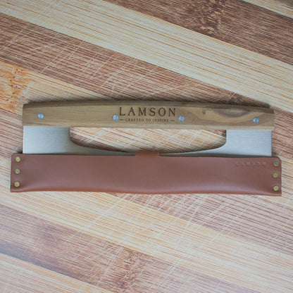 Lamson 14 In Pizza Cutter Rocker Blade with Walnut Handle