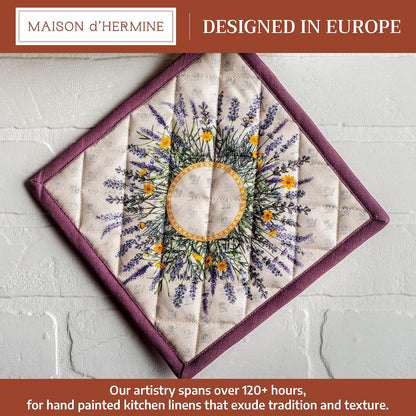 Maison d' Hermine Pot Holders 100% Cotton Potholders (8" x 8") - Colors B