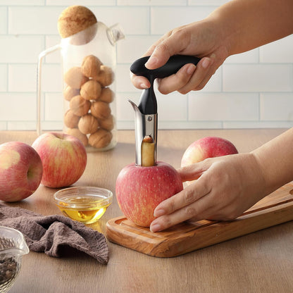 Apple Corer Remover Tool, Ergonomics Handle with Sharp Serrated Blade
