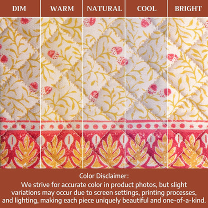 Maison d' Hermine 100% Cotton Oven Mitt & Pot Holder Set (7.5"x13" & 8"x8") - Colors C