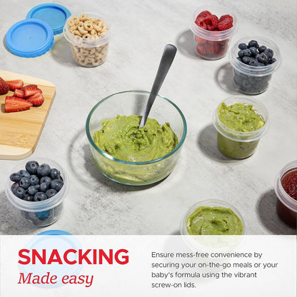 Tafura 10 Pack Leakproof Freezer Containers for Food with Twist Top Lids - 32 Oz BPA Free Reusable Plastic Soup Containers with Screw On Lids - Ideal for Meal Prep, Leftovers & Pantry Organization