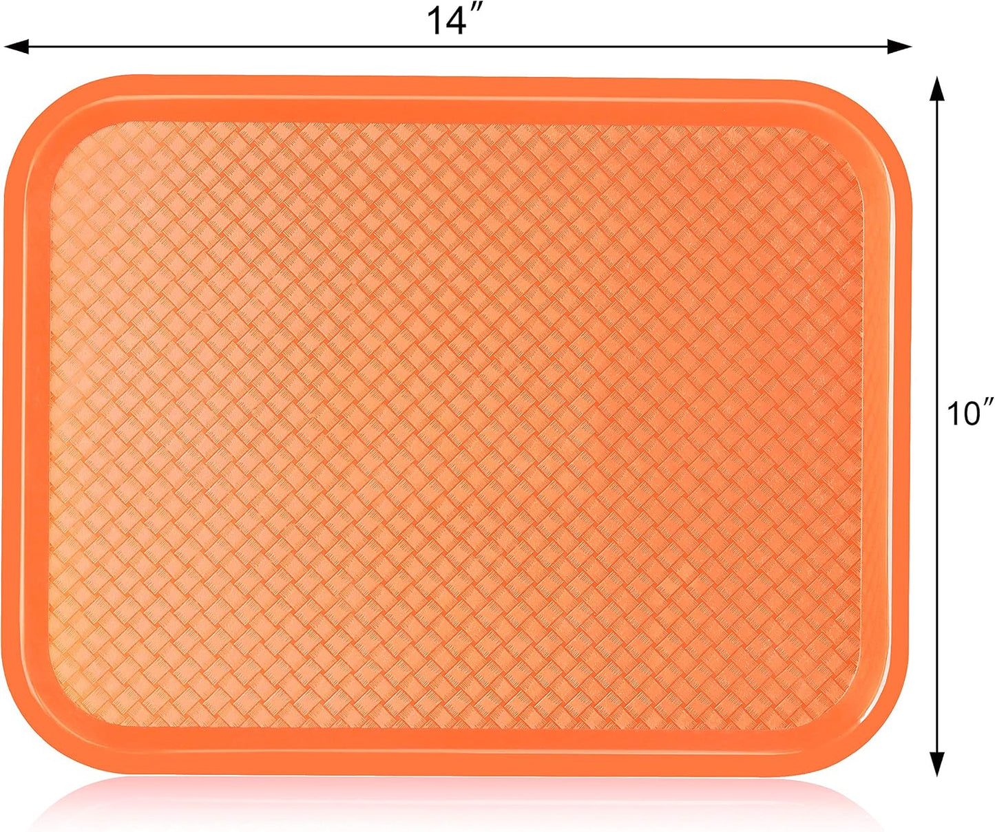 New Star Foodservice Fast Food Tray, Set of 12 (Black, 12 by 16-Inch)