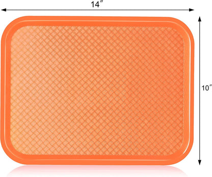 New Star Foodservice Fast Food Tray, Set of 12 (Black, 12 by 16-Inch)