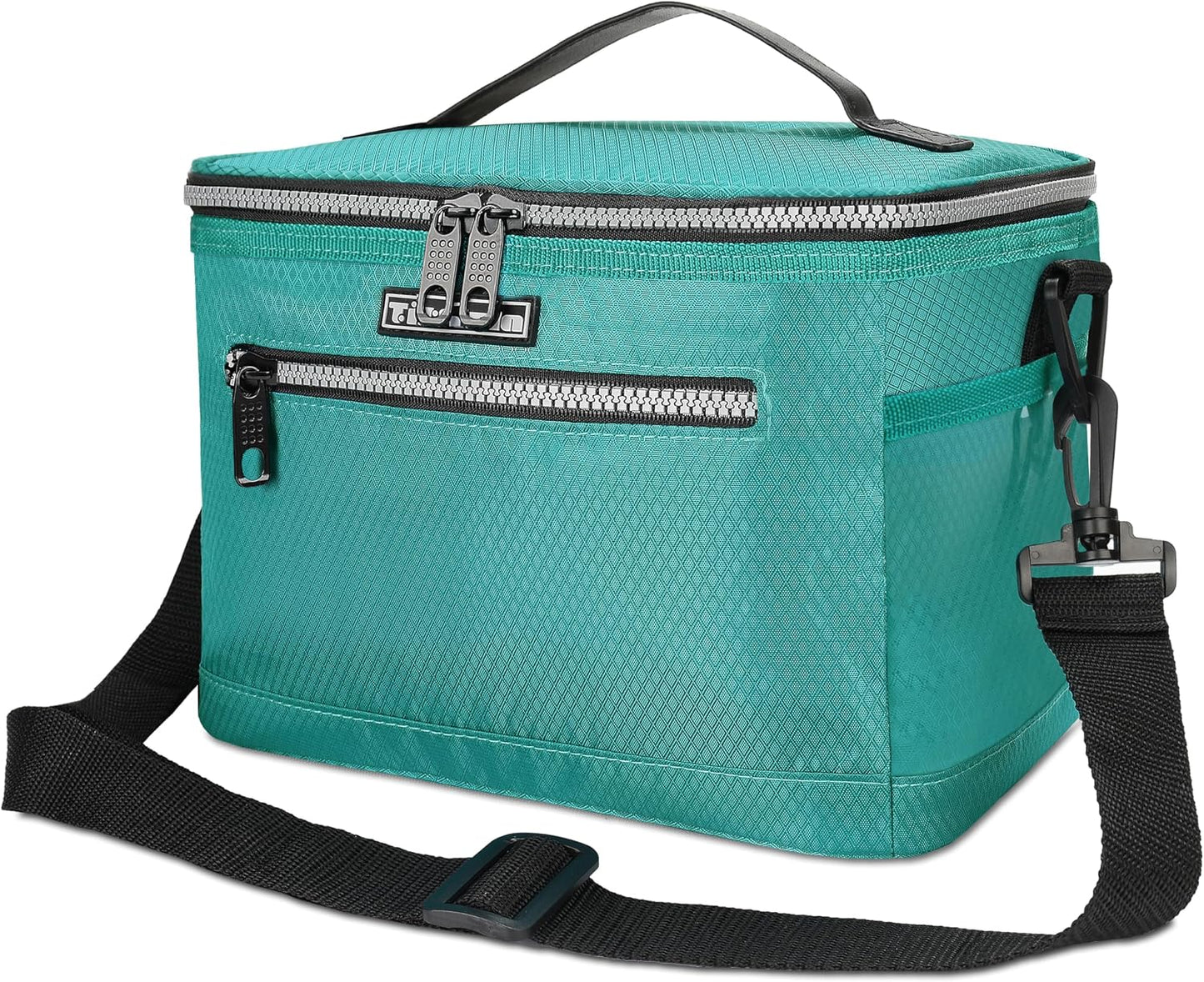 Tirrinia Insulated Lunch Box for Men/Women, Leakproof Lunch Bag for School Work, Large Lunch Tote Kids Boys Girls Student Back to School, Soft Cooler Office Picnic Beach Camping for Adults, Charcoal