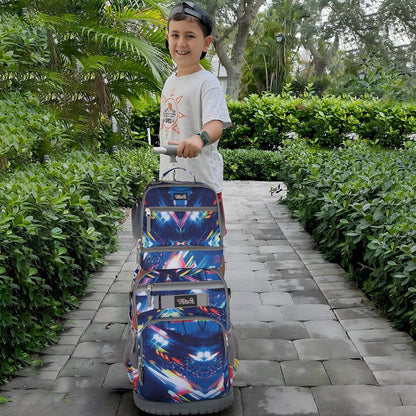 Tilami Lunch Bags Insulated Adjustable Strap Zipper, Two Compartments Cooler Bags, Bento Bags for Kids Toddlers (Blue)