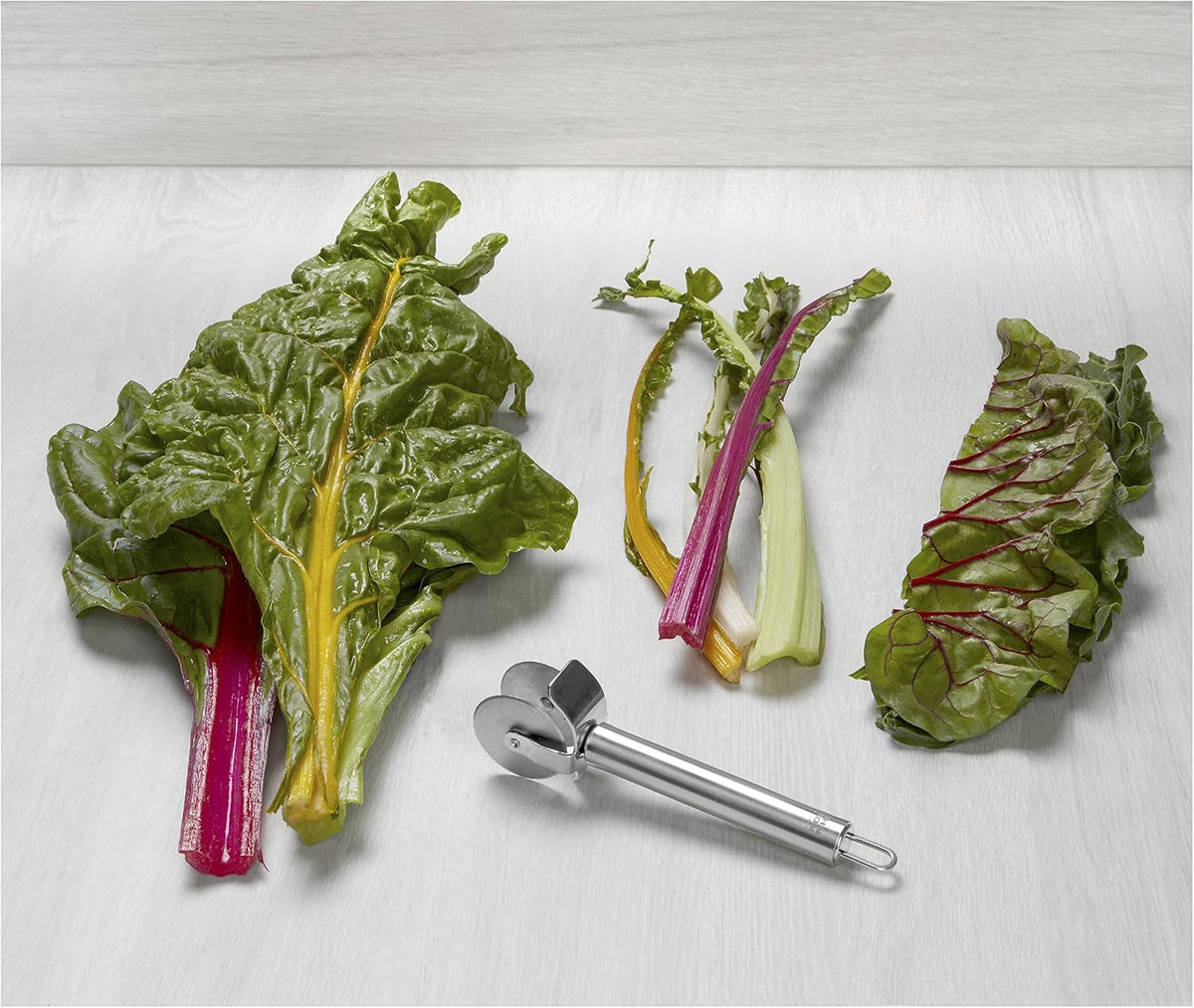 Kuhn Rikon Julienne Peeler with Blade Protector, Stainless Steel Handle