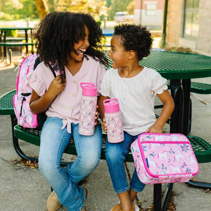 Wildkin Kids Insulated Lunch Box, Keeps Food Hot or Cold, BPA-Free with Mesh Pockets & Easy-Clean Lining – Ideal for School, Travel & Daycare – Holographic