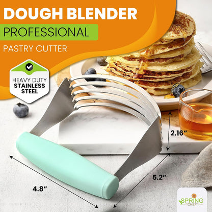 Spring Chef XL Pastry Blender, Durable Dough Blender For Baking - Black
