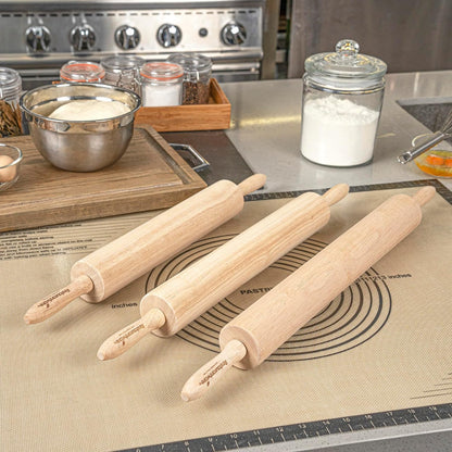Restaurantware 12 in Wood Beech Asian Dowel Rolling Pin