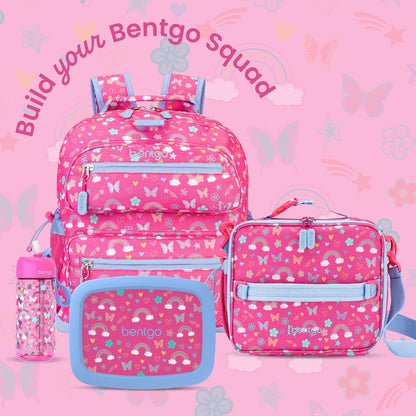 Bentgo Kids Lunch Bag - Durable, Double-Insulated Lunch Bag for Kids 3+; Holds Lunch Box, Water Bottle, & Snacks; Easy-Clean Water-Resistant Fabric & Multiple Zippered Pockets (Mermaid)