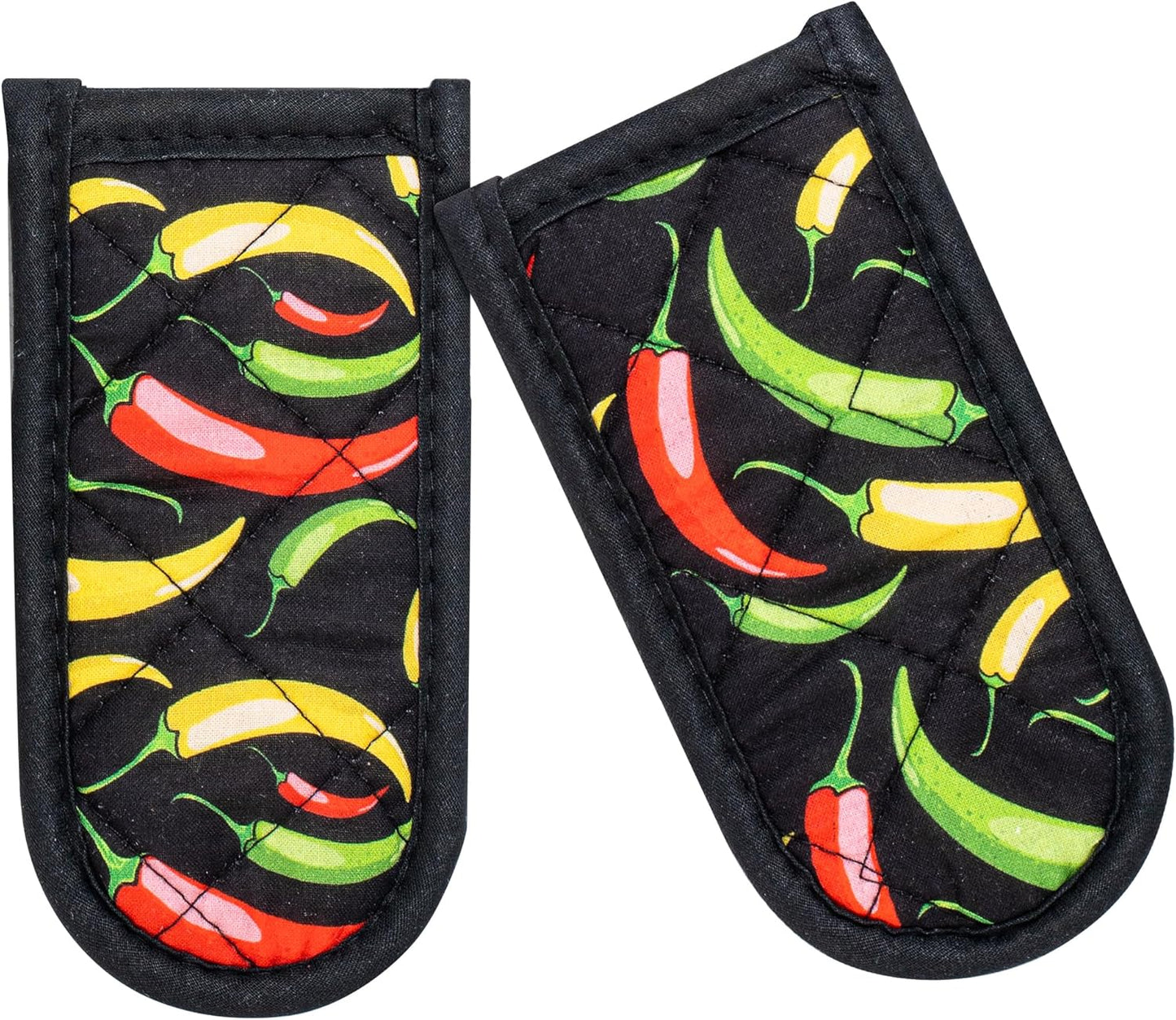 Cast Iron Skillet Handle Covers,Pot Handle Covers Heat Resistant,Pot Holders for Kitchen Heat Resistant,Machine Washable Handle Mitts 2 PCS(Striped)