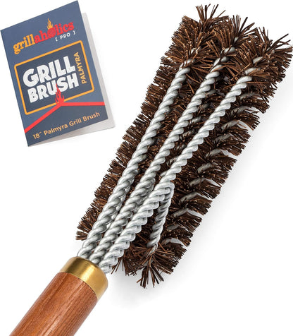 Grillaholics Grill Brush for Outdoor Grill - Safe Bristle Free BBQ Brush with Built-in Scraper – The Perfect Grilling Accessory for Cleaner Grilling