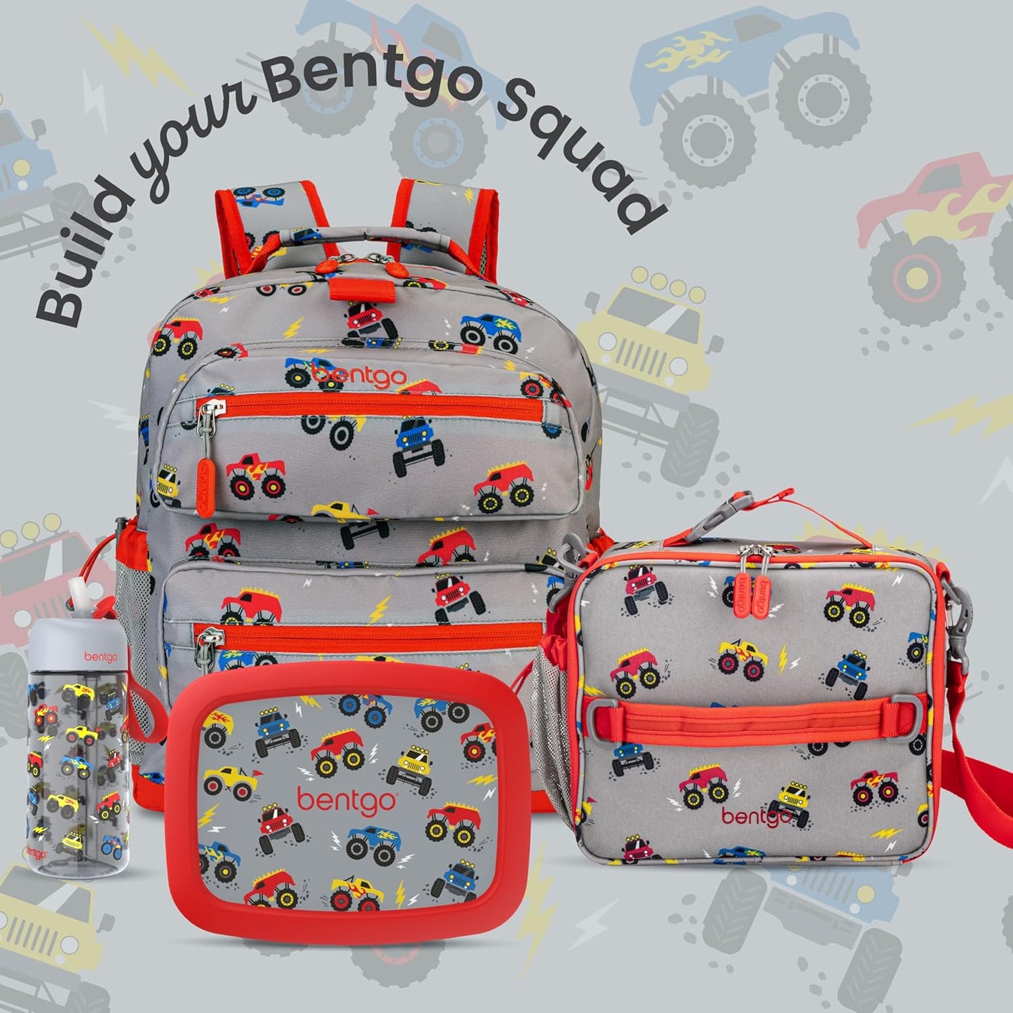 Bentgo Kids Lunch Bag - Durable, Double-Insulated Lunch Bag for Kids 3+; Holds Lunch Box, Water Bottle, & Snacks; Easy-Clean Water-Resistant Fabric & Multiple Zippered Pockets (Mermaid)