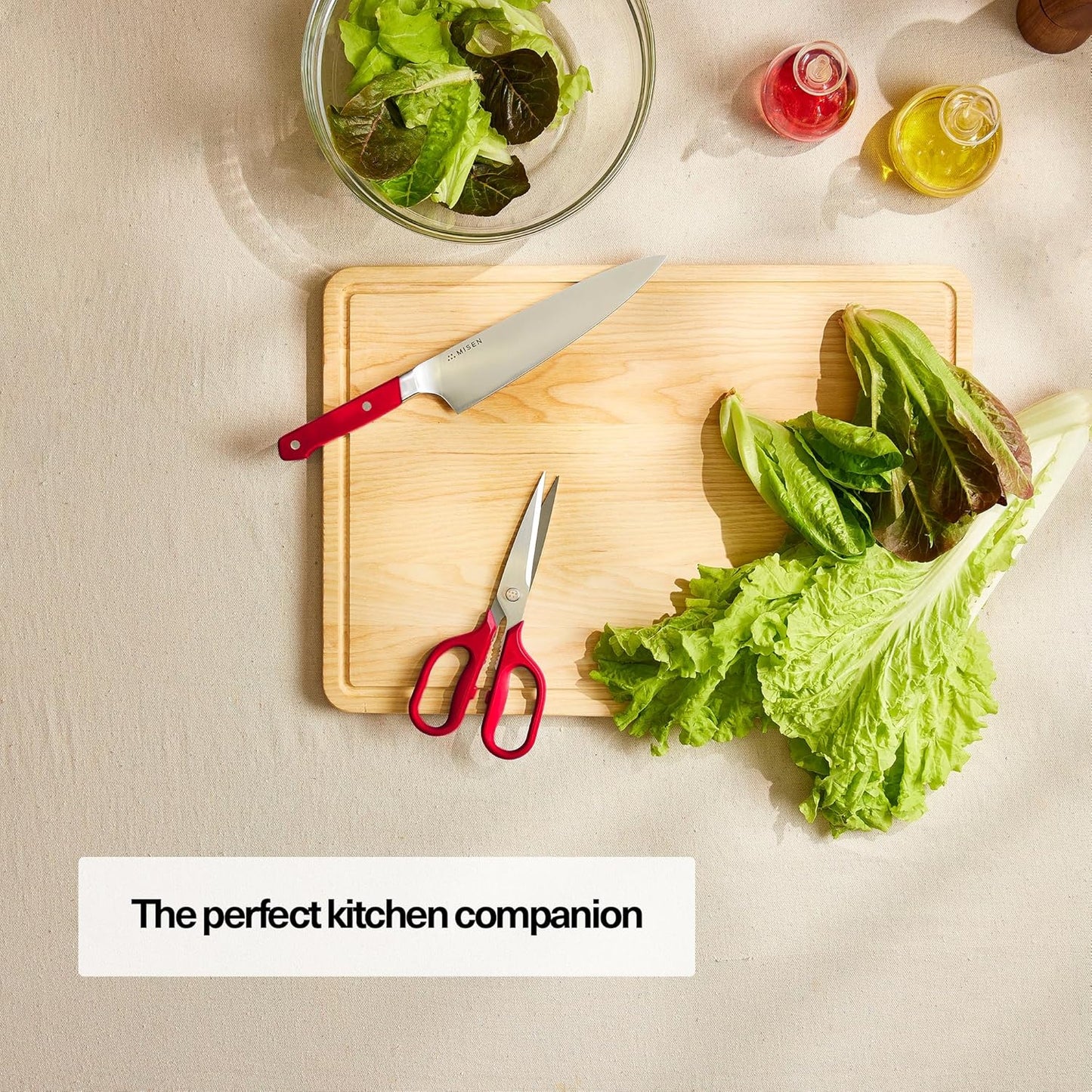 Misen Heavy Duty Kitchen Shears - Stainless Steel, Versatile and Easy Clean Scissors for Meat, Herbs and Veggies - Ambidextrous Comfort Handle - Professional Grade - Black