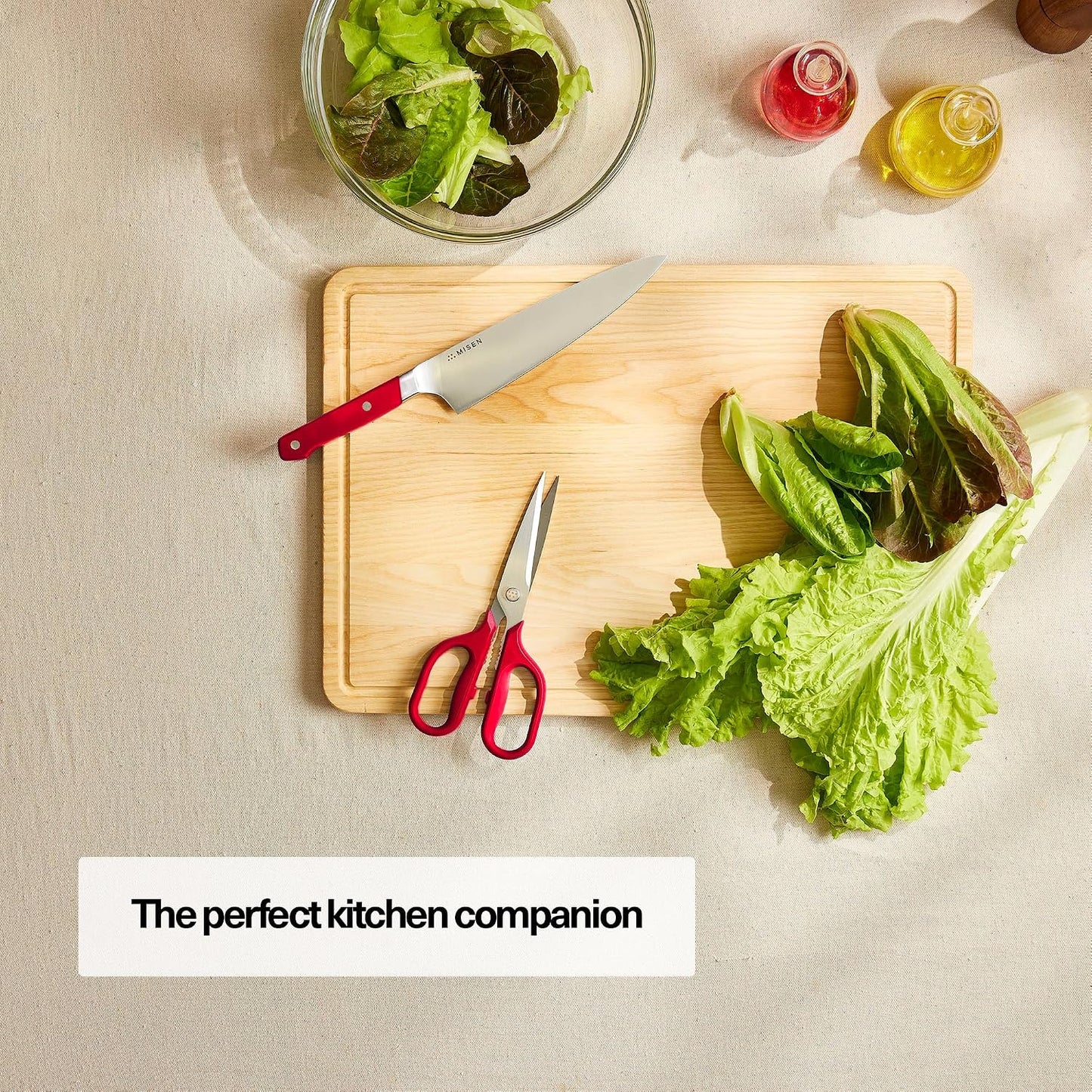 Misen Heavy Duty Kitchen Shears - Stainless Steel, Versatile and Easy Clean Scissors for Meat, Herbs and Veggies - Ambidextrous Comfort Handle - Professional Grade - Black