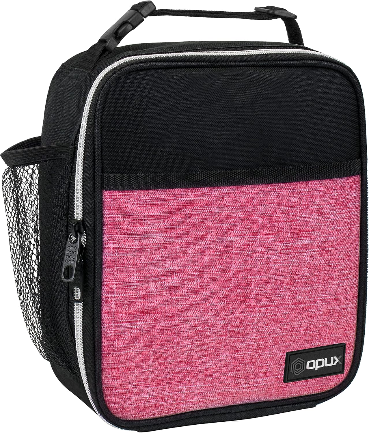 opux Premium Insulated Lunch Box, Soft School Lunch Bag for Kids Boys Girls, Leakproof Small Lunch Pail Men Women Work, Reusable Compact Cooler Tote Lunchbox for Office Adult, Black