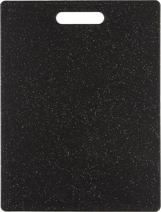 Dexas Grippboard Poly Cutting Board in Midnight Granite, 11 x 14.5 Inch Non-Slip Kitchen Cutting Board with Rubber Feet, Dishwasher Safe BPA-Free Chopping Board Made in USA