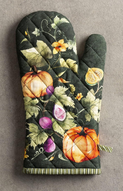 Maison d' Hermine 100% Cotton Oven Mitt & Pot Holder Set (7.5"x13" & 8"x8") - Colors C