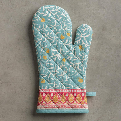 Maison d' Hermine 100% Cotton Oven Mitt & Pot Holder Set (7.5"x13" & 8"x8") - Colors C