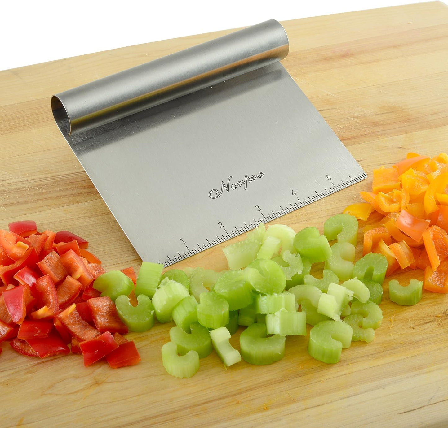Norpro Stainless Steel Scraper/Chopper, 6in/15cm x 4in/10cm