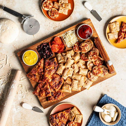 SMIRLY Charcuterie Large Bamboo Cheese Board Set for Serving - House Warming Gifts for New Home, Wedding, Bridal Shower & Birthday, for Women