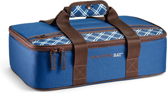 Rachael Ray Lasagna Lugger, Thermal Insulated Casserole Carrier for Hot or Cold Food, Lugger Tote for Potluck, Parties, Picnic, and Cookouts, Fits 9" x 13" Baking Dish