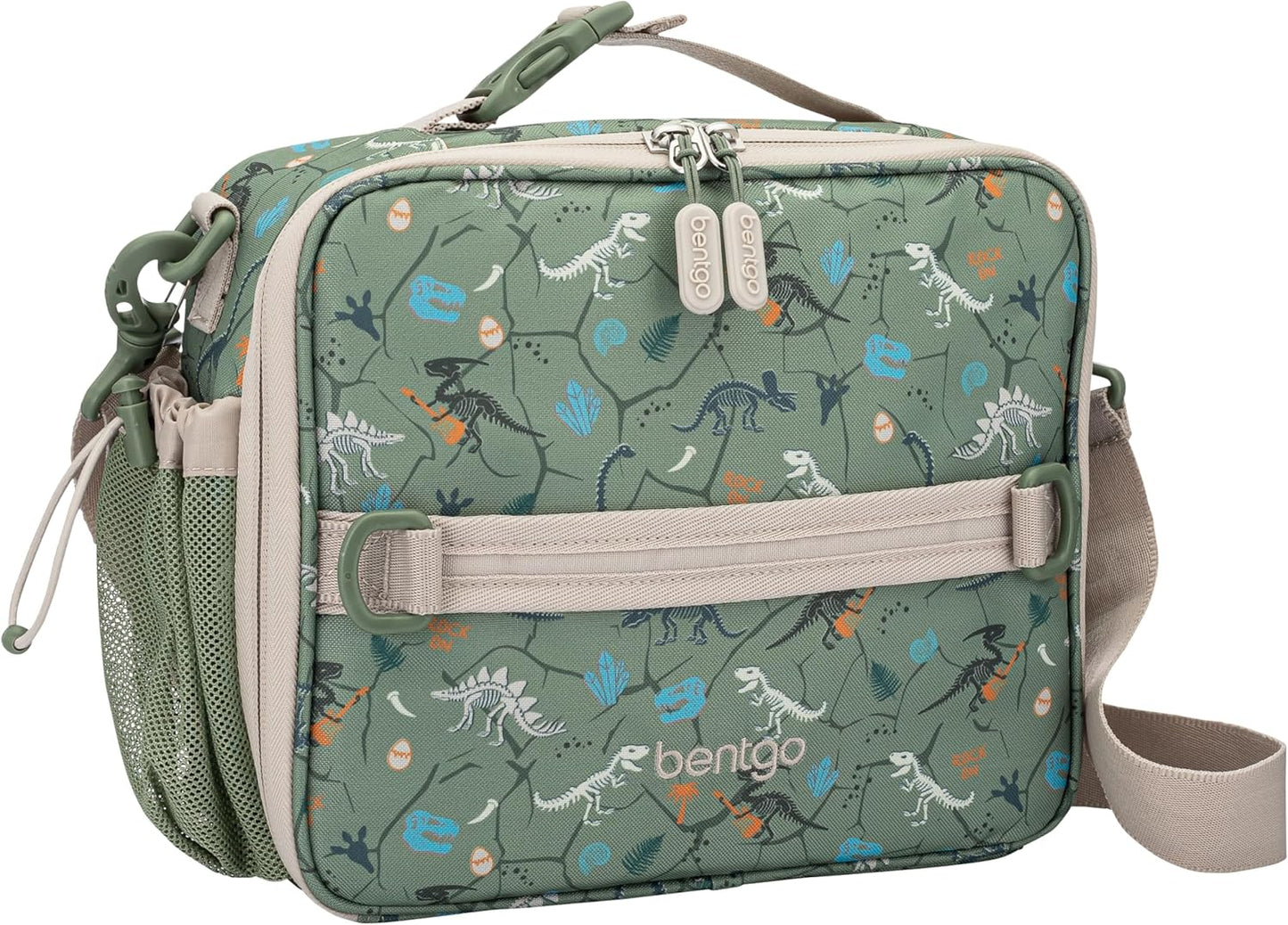 Bentgo Kids Lunch Bag - Durable, Double-Insulated Lunch Bag for Kids 3+; Holds Lunch Box, Water Bottle, & Snacks; Easy-Clean Water-Resistant Fabric & Multiple Zippered Pockets (Mermaid)