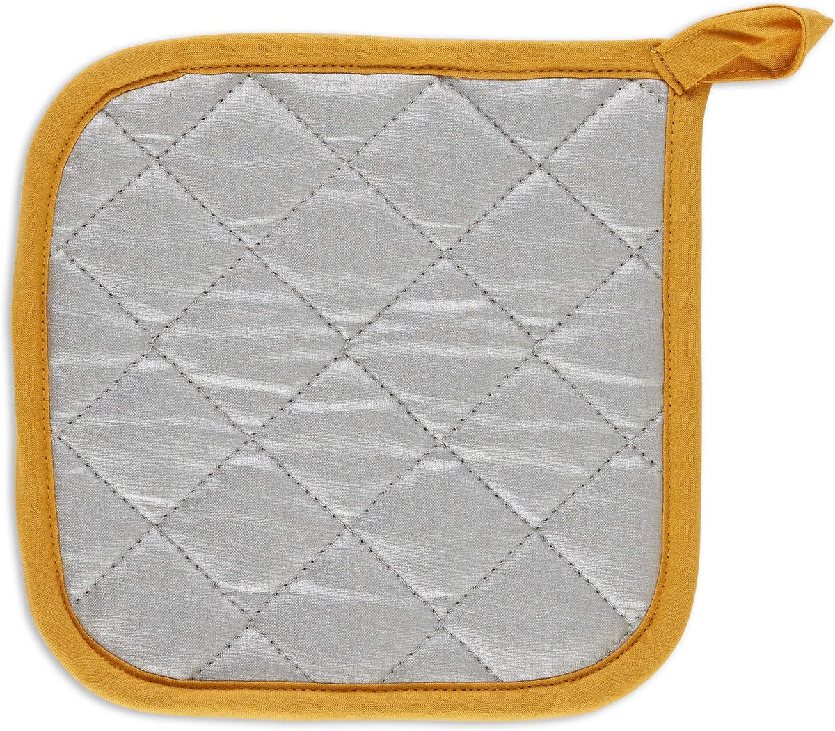 DII Basic Terry Collection Quilted 100% Cotton, Pan Handle, Nautical Blue