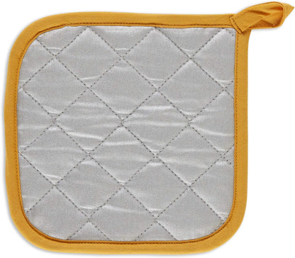 DII Basic Terry Collection Quilted 100% Cotton, Pan Handle, Nautical Blue