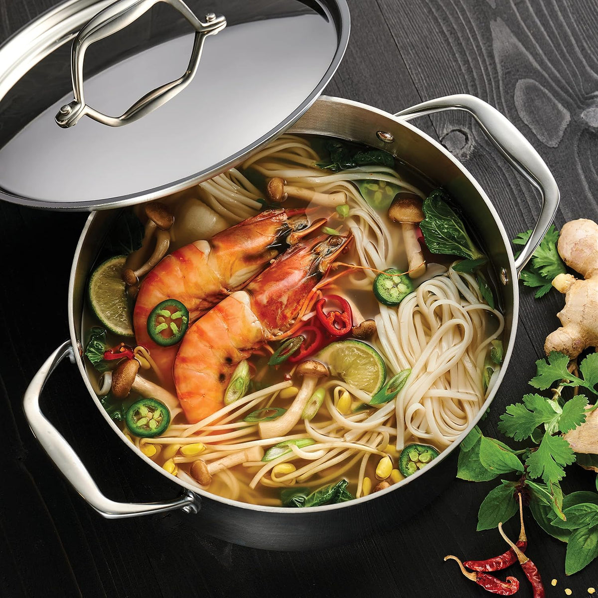 Tramontina Signature Stainless Steel Pasta Strainer Insert for Pot