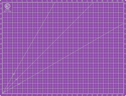KC GLOBAL A3 (19"x13") Professional Grade Self-Healing Cutting Mat (Purple) - Odor-Free, Double-Sided, Eco-Friendly, Non-Slip, Premium Desk mat for DIY, Crafting, Model Building,and Art Projects
