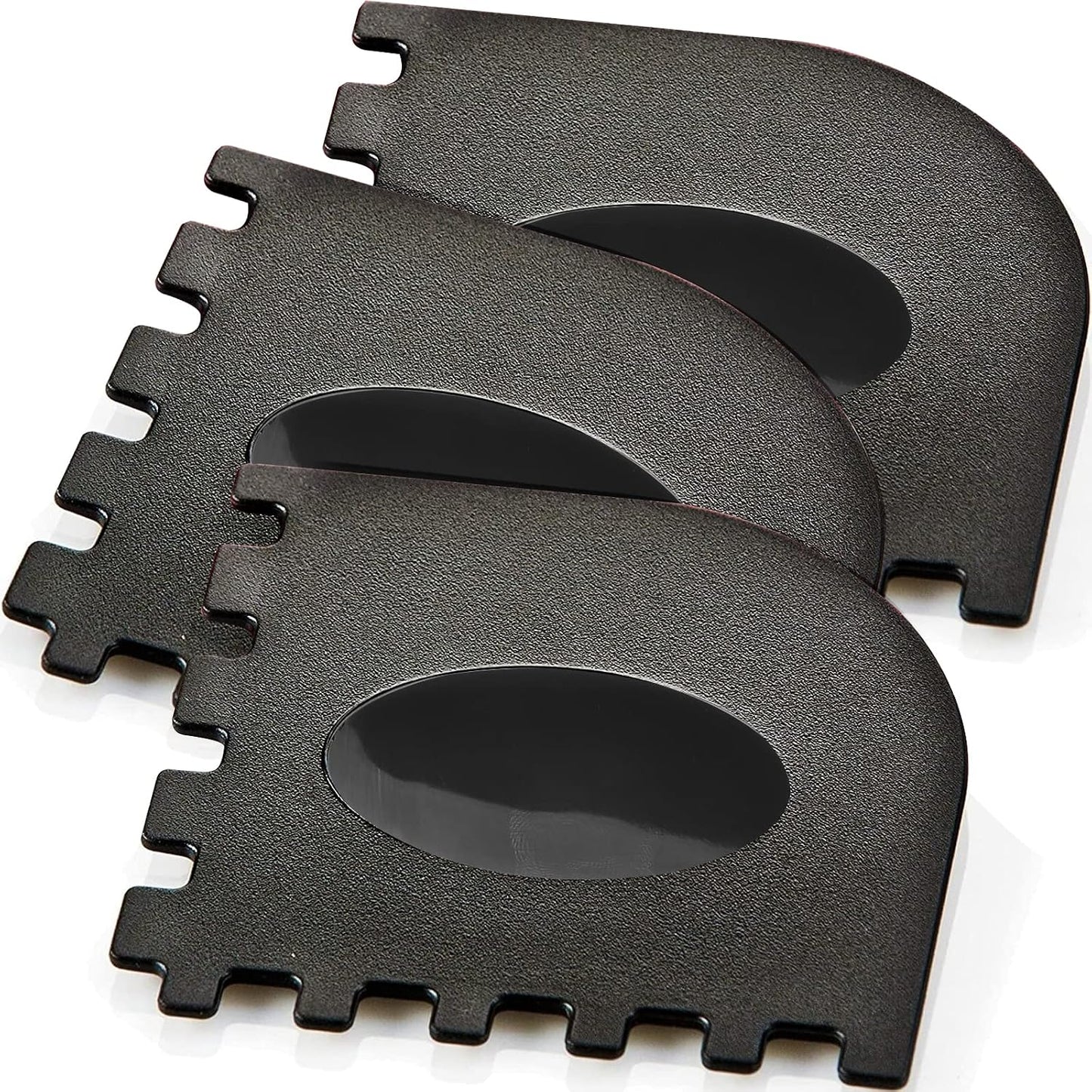 3 Set Plastic Grill Pan Scraper Tool for Griddle Cleaner, Cast Iron Accessories, Kitchen Cleaning Tool Kit
