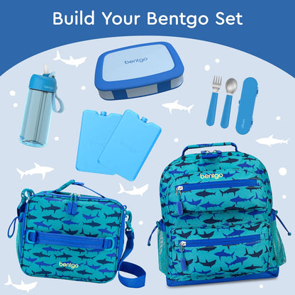 Bentgo Kids Bento-Style 5-Compartment Leak-Proof Lunch Box - Ideal Portion Sizes for Ages 3 to 7 - Durable, Drop-Proof, Dishwasher Safe, PFAS & BPA-Free & Made with Food-Safe Materials (Purple)