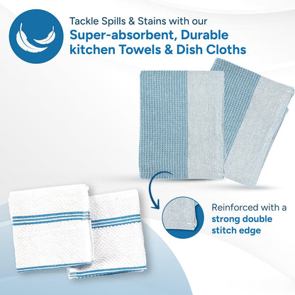 Casa Platino Potholders for Kitchens, 8-Piece – 500°F Heat Resistant Oven Mitts and Pot Holders, Mini Oven Mitt with Silicone Grip, 2 Kitchen Towels & 2 Dish Cloths – Durable & Non-Slip – Canyon Rose