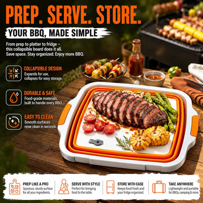 8L BBQ Prep Tub, Cutting Board, Meat Claws & Insulated Resting Bag