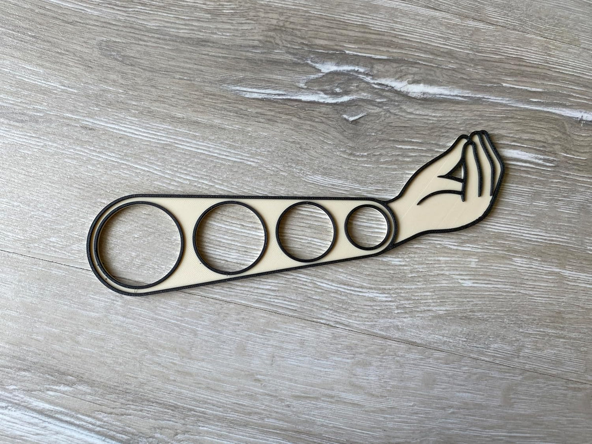Italian Hand Gesture Spaghetti Portion/Measure Tool - Accurate Pasta Serving Size Guide, Unique Kitchen Gadget, Pasta Portion Tool