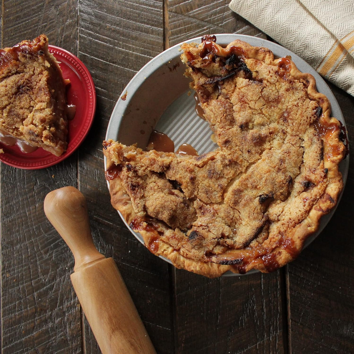 USA Pan Bakeware Aluminized Steel Commercial Pie Pan, Silver