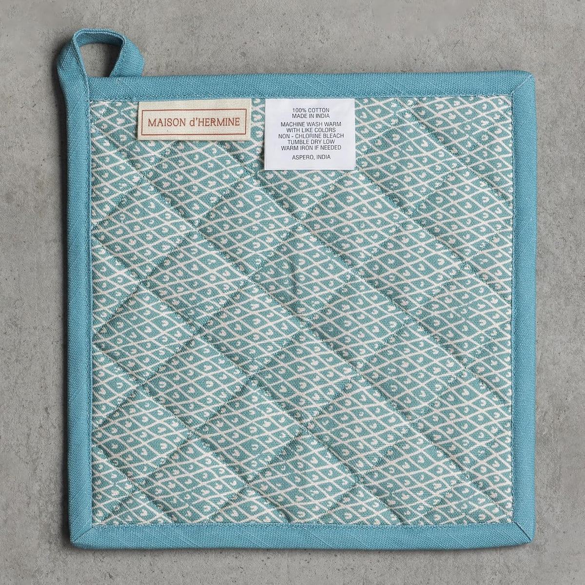 Maison d' Hermine Pot Holders 100% Cotton Potholders (8" x 8") - Colors A