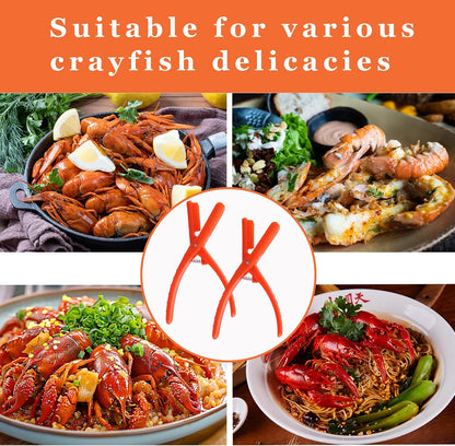 5PCS Upgraded Crawfish Peeler, Effortless Crawfish Shucker, Crawfish Sheller Tool for Nail Protection, Crayfish Shelling Device with Serrated, Lightweight Kitchen Gadget