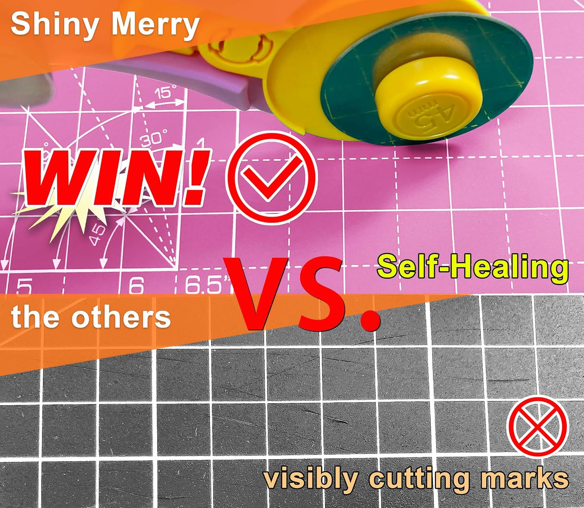 Self Healing Cutting Mat A3 12"x 18" Double Sided Pink Mat