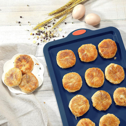 To encounter 2Pack Silicone Muffin Pan with Metal Frame, 12 Cup Regular Size Cupcake Pan, Non-Stick Baking Tray, Food Grade Baking Molds for Oven, Dishwasher Safe